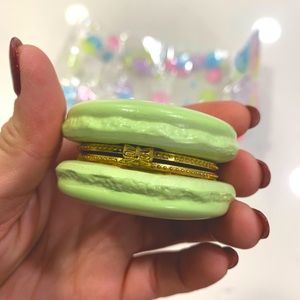 Macaroon Jewelry Box in Pistachio or Rose